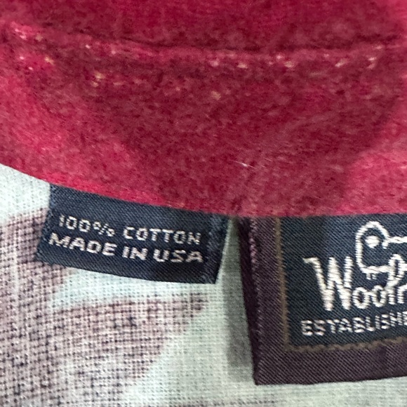 90s Woolrich Aztec Southwestern field weight flannel long sleeve button up shirt - Picture 2 of 5